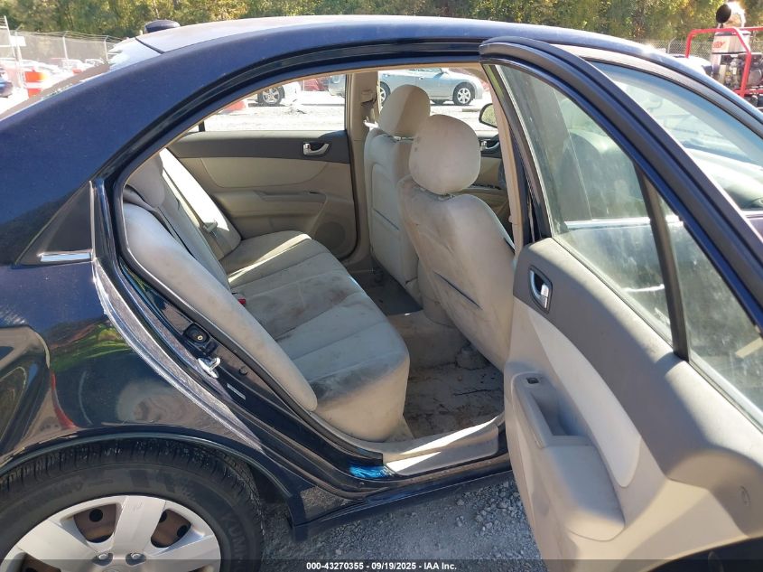 2008 Hyundai Sonata Gls V6 VIN: 5NPET46F38H390767 Lot: 43270355