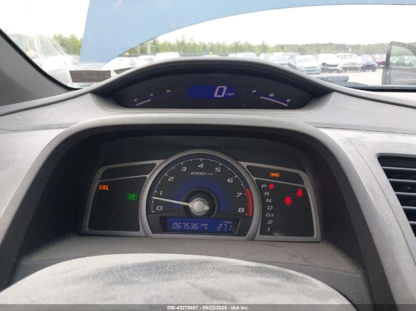 2008 Honda Civic Lx VIN: 2HGFG12678H521223 Lot: 43270487