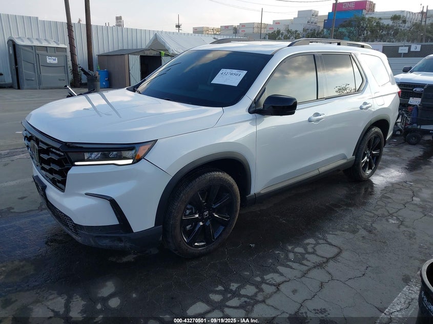 Vin: 5fnyg1h9xsb095971, lot: 43765085, honda pilot black edition 20252