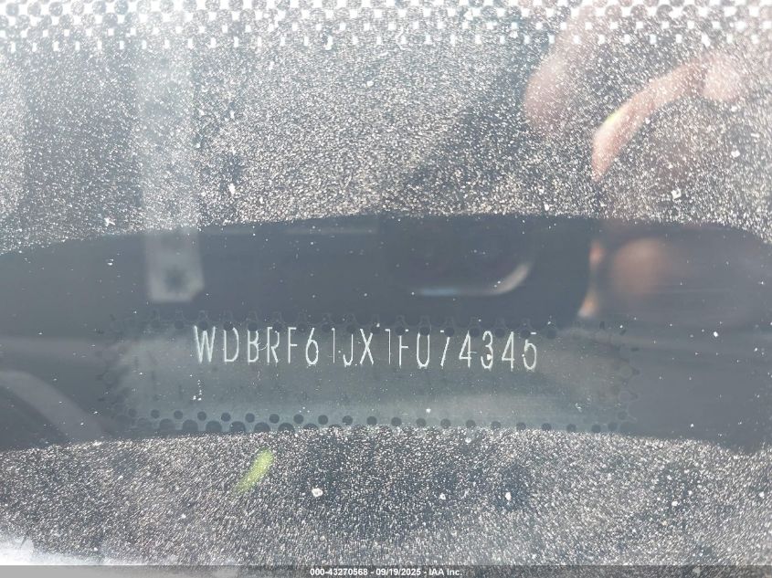 2001 Mercedes-Benz C 240 VIN: WDBRF61JX1F074345 Lot: 43270568