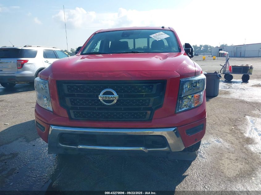 2021 Nissan Titan Sv 4X2 VIN: 1N6AA1EF0MN521116 Lot: 43270596