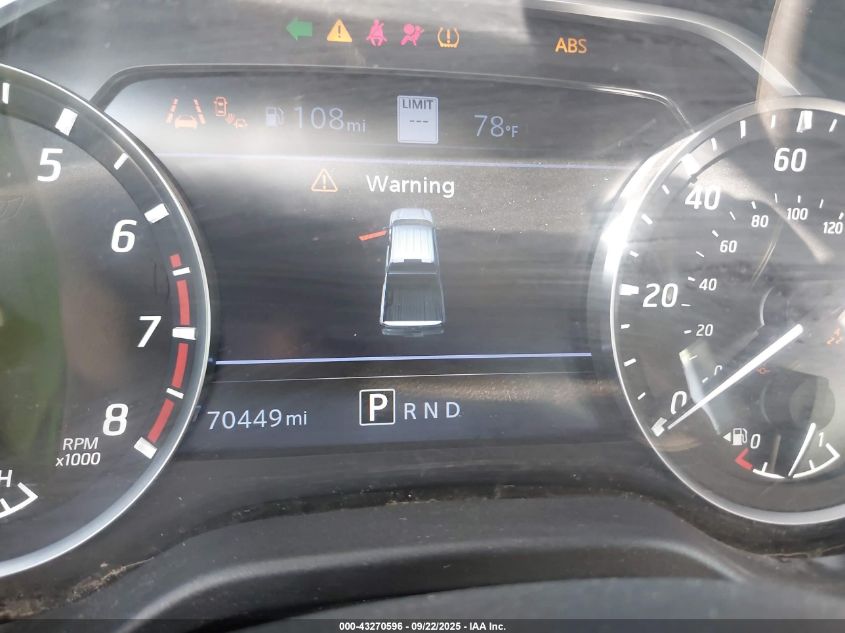 2021 Nissan Titan Sv 4X2 VIN: 1N6AA1EF0MN521116 Lot: 43270596