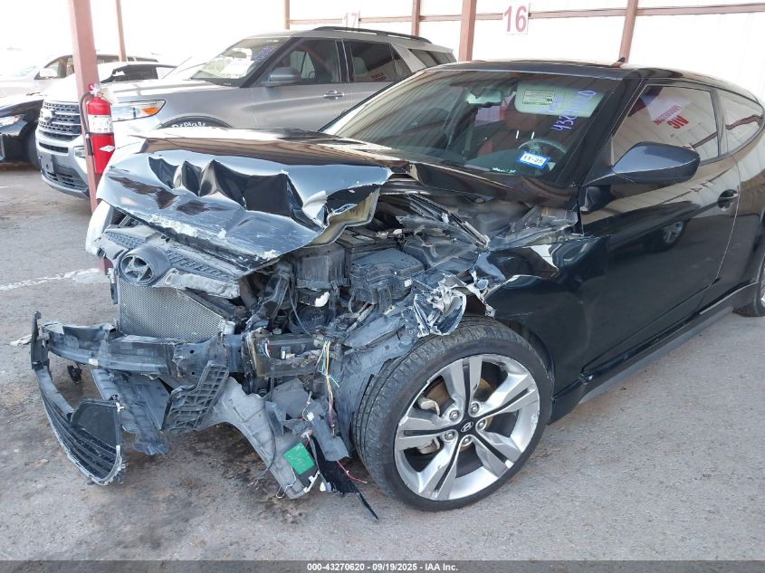 2013 Hyundai Veloster VIN: KMHTC6AD5DU142833 Lot: 43270620