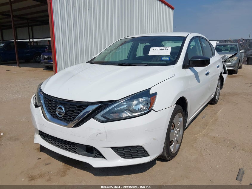2018 Nissan Sentra S white sedan gasoline 3N1AB7AP4JY329233 photo #3