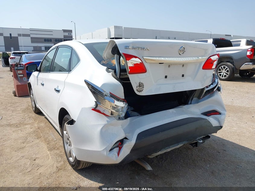 2018 Nissan Sentra S white sedan gasoline 3N1AB7AP4JY329233 photo #4