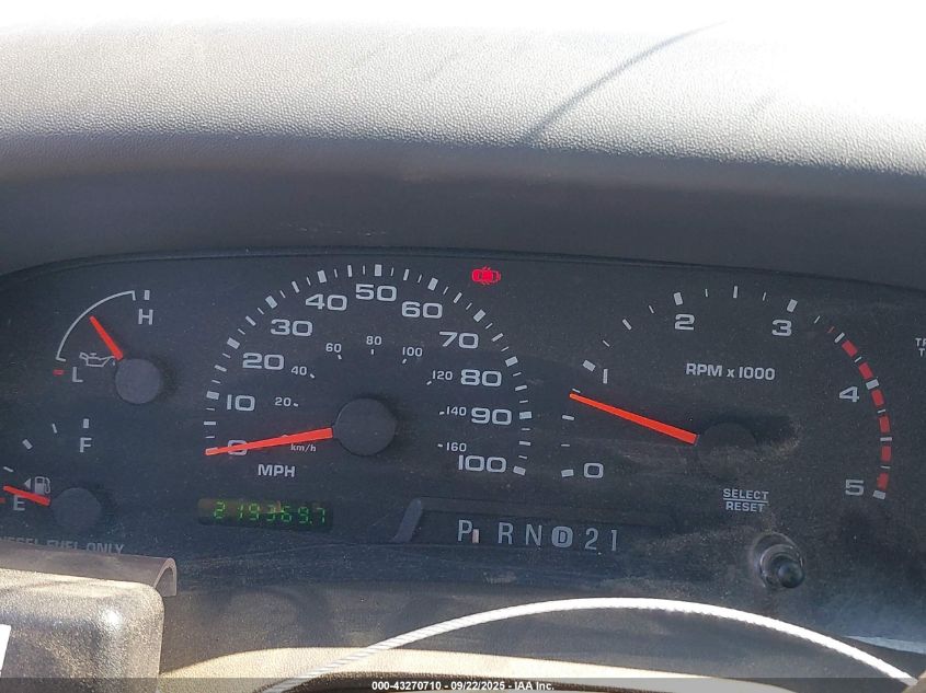 2002 Ford F-250 Lariat/Xl/Xlt VIN: 1FTNW21F22EB31942 Lot: 43270710