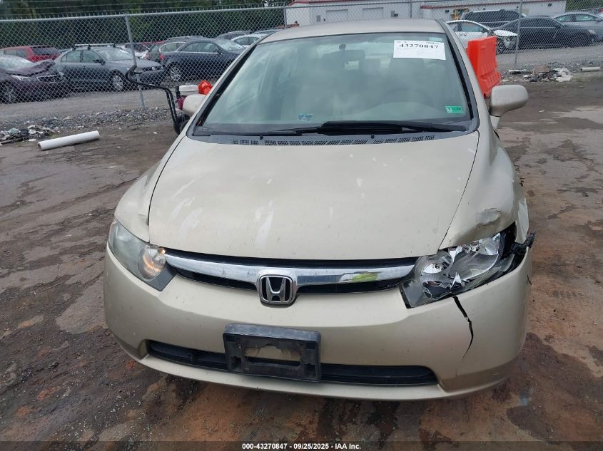 2007 Honda Civic Lx VIN: 1HGFA16597L014294 Lot: 43270847