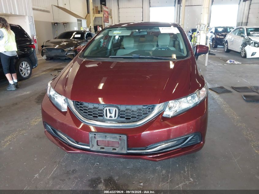 2014 Honda Civic Lx VIN: 19XFB2F50EE207652 Lot: 43270929