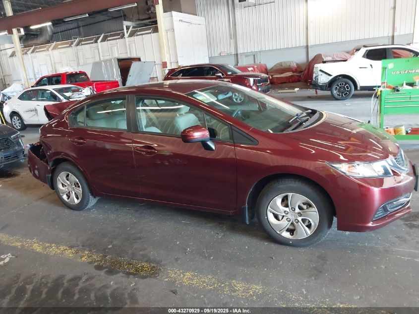 2014 Honda Civic Lx VIN: 19XFB2F50EE207652 Lot: 43270929