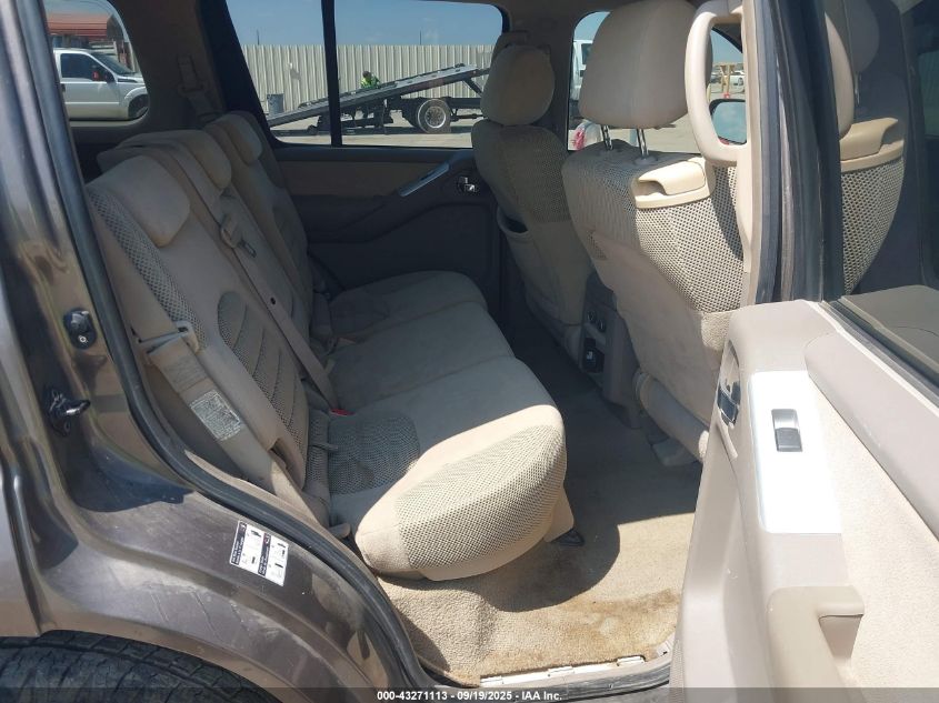 2008 Nissan Pathfinder Se VIN: 5N1AR18U68C648374 Lot: 43271113