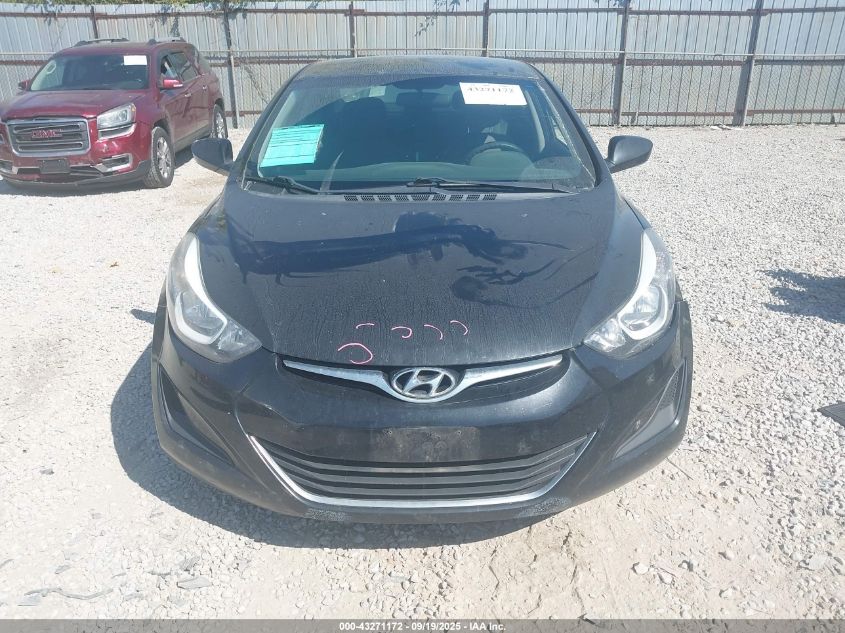 2015 Hyundai Elantra Se VIN: 5NPDH4AE7FH574697 Lot: 43271172