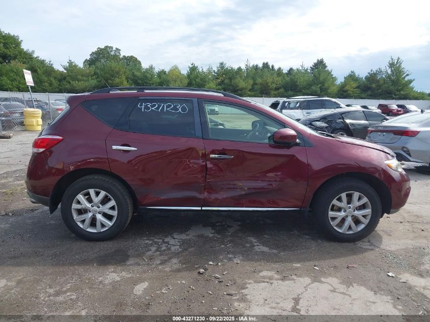 2012 Nissan Murano Sl VIN: JN8AZ1MW3CW236579 Lot: 43271230