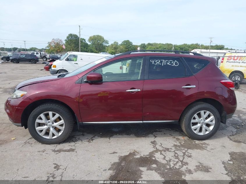 2012 Nissan Murano Sl VIN: JN8AZ1MW3CW236579 Lot: 43271230