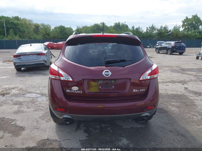 2012 Nissan Murano Sl VIN: JN8AZ1MW3CW236579 Lot: 43271230