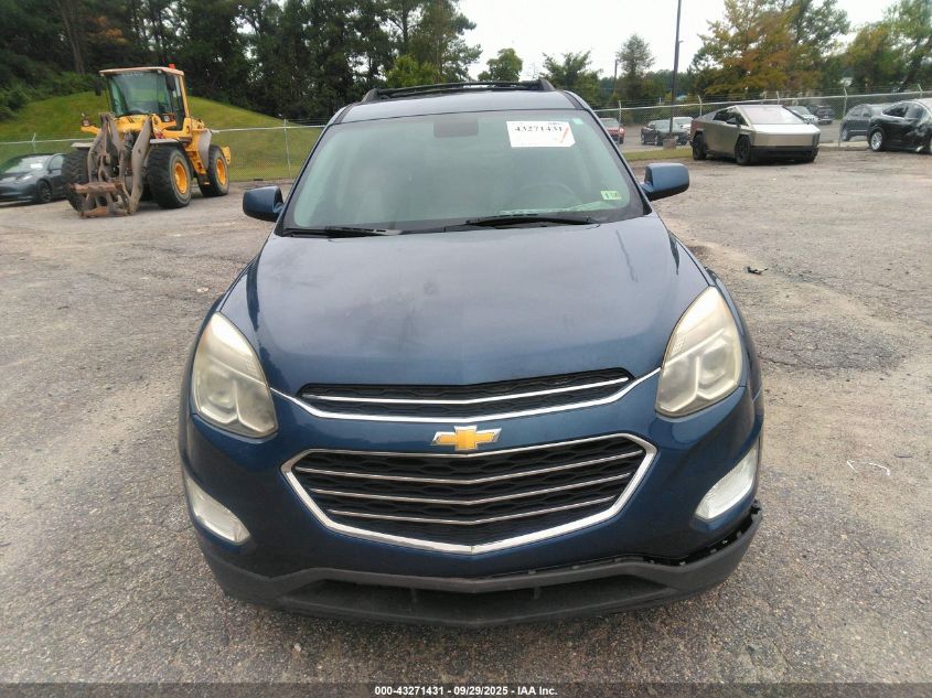 2016 Chevrolet Equinox Lt VIN: 2GNALCEK1G6180332 Lot: 43271431
