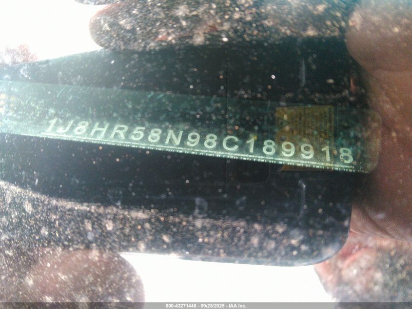 2008 Jeep Grand Cherokee Limited VIN: 1J8HR58N98C189918 Lot: 43271448