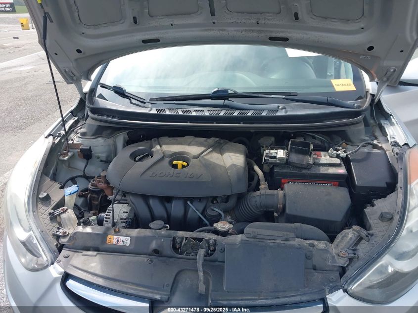 2013 Hyundai Elantra Gls VIN: 5NPDH4AE0DH316390 Lot: 43271478