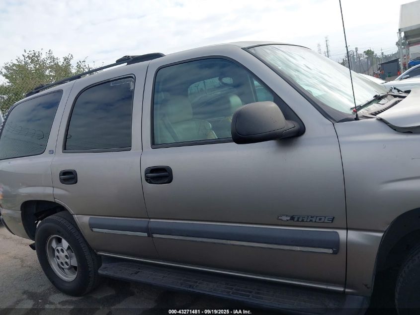 2002 Chevrolet Tahoe Ls VIN: 1GNEC13T42R140227 Lot: 43271481