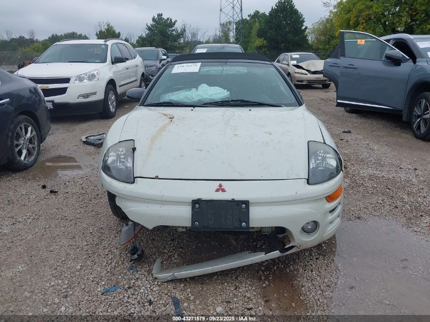 2001 Mitsubishi Eclipse Spyder Gs VIN: 4A3AE45G11E192386 Lot: 43271579