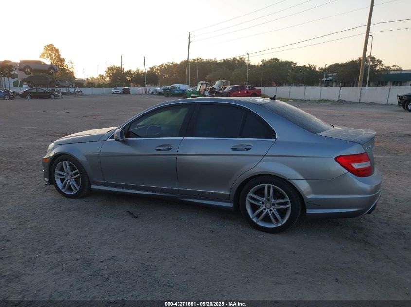 2013 Mercedes-Benz C 250 Sport VIN: WDDGF4HB6DR269993 Lot: 43271661