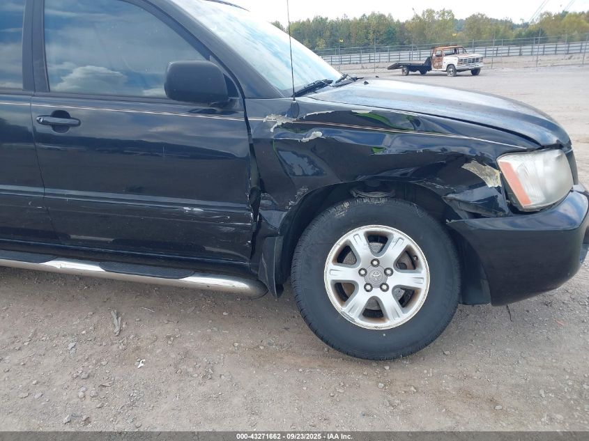 2003 Toyota Highlander V6 VIN: JTEHF21AX30155952 Lot: 43271662