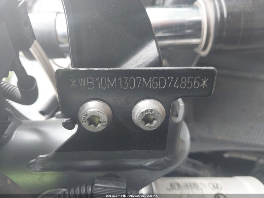 2021 BMW R 1250 Gs Adventure VIN: WB10M1307M6D74856 Lot: 43271815