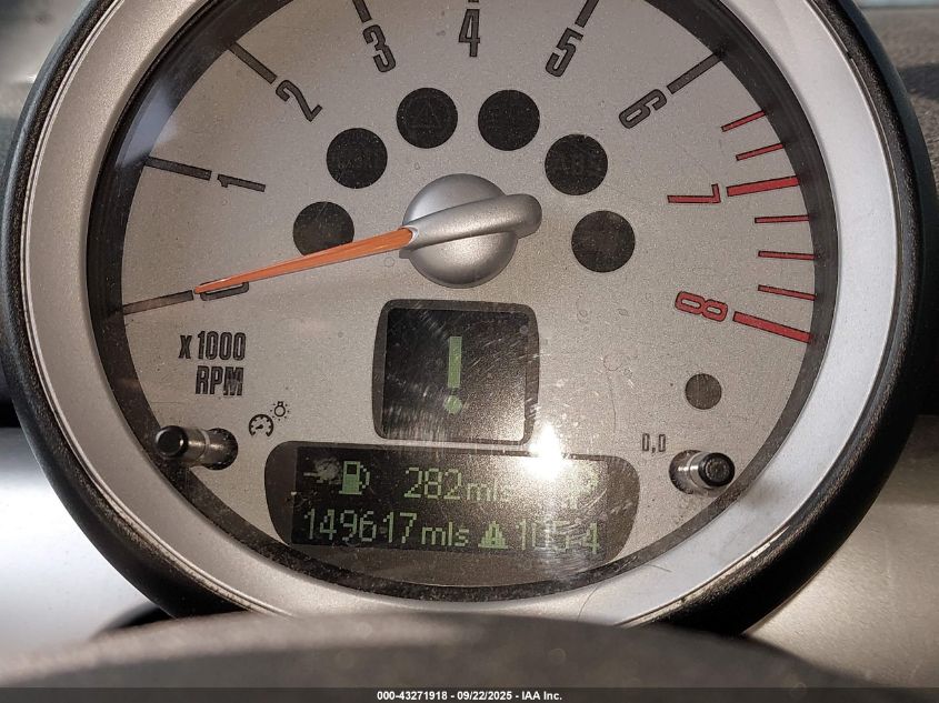 2009 Mini Cooper S VIN: WMWMF73549TW87234 Lot: 43271918