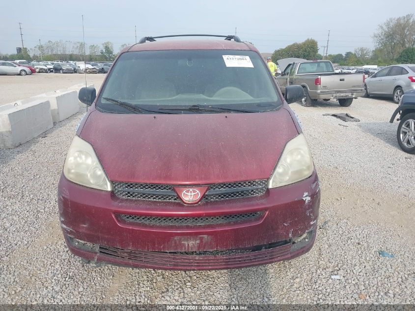 2005 Toyota Sienna Ce VIN: 5TDZA23CX5S277961 Lot: 43272001