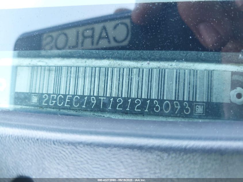 2002 Chevrolet Silverado 1500 Ls VIN: 2GCEC19T121213093 Lot: 43272065