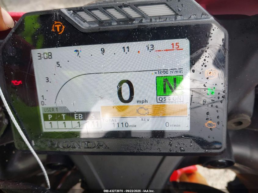 2018 Honda Cbr1000 Sp VIN: JH2SC7770JK100088 Lot: 43272070