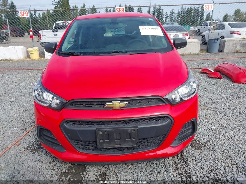 2016 Chevrolet Spark Ls Manual VIN: KL8CA6SA1GC622661 Lot: 43272090