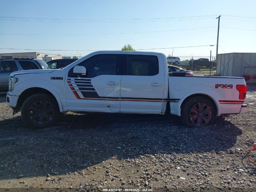 2018 Ford F-150 Lariat VIN: 1FTEW1E50JFB53636 Lot: 43272107