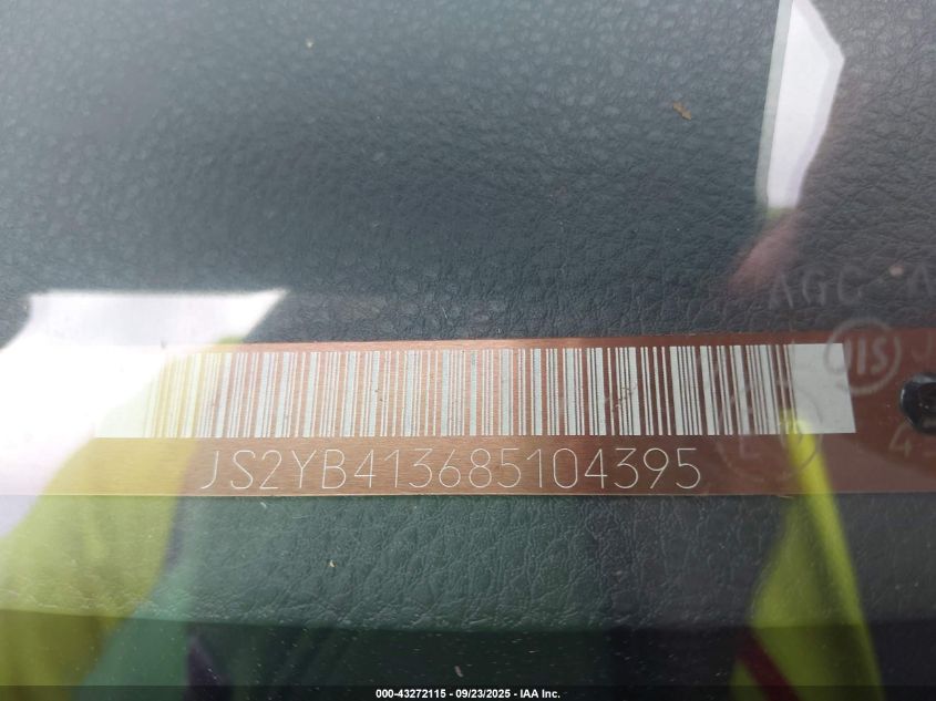 2008 Suzuki Sx4 Convenience/Touring VIN: JS2YB413685104395 Lot: 43272115