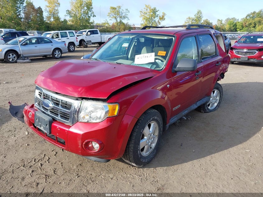 2008 Ford Escape Xlt red other gasoline 1FMCU93198KC13373 photo #3