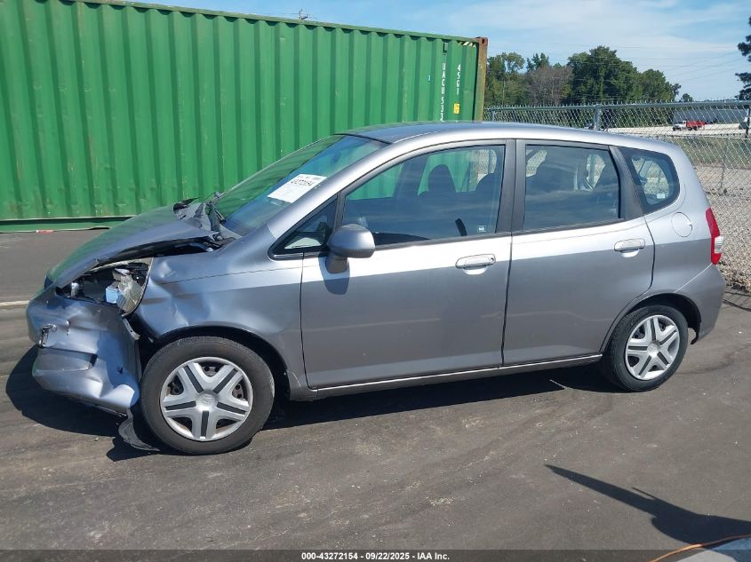 2007 Honda Fit VIN: JHMGD37467S054090 Lot: 43272154