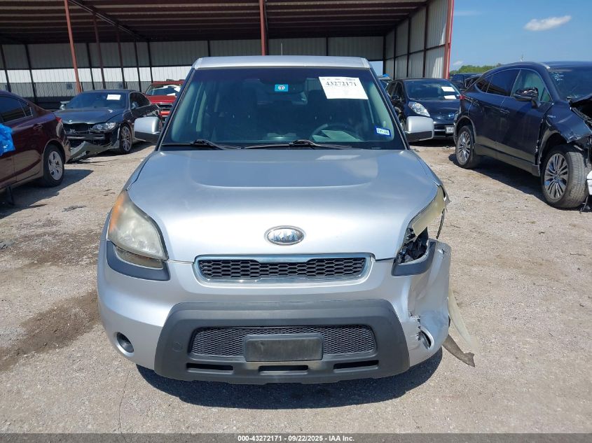 2011 Kia Soul + VIN: KNDJT2A22B7286998 Lot: 43272171