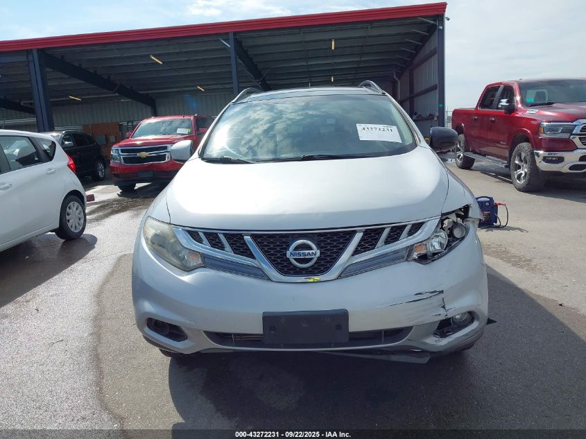 2012 Nissan Murano Sv VIN: JN8AZ1MW6CW208601 Lot: 43272231
