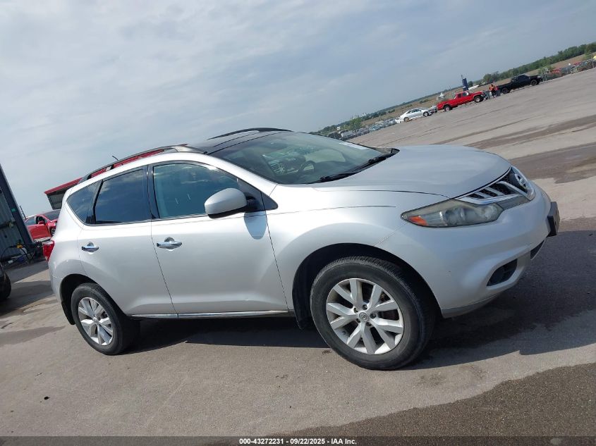 2012 Nissan Murano Sv VIN: JN8AZ1MW6CW208601 Lot: 43272231