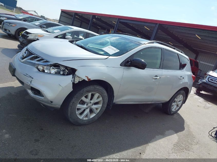 2012 Nissan Murano Sv VIN: JN8AZ1MW6CW208601 Lot: 43272231