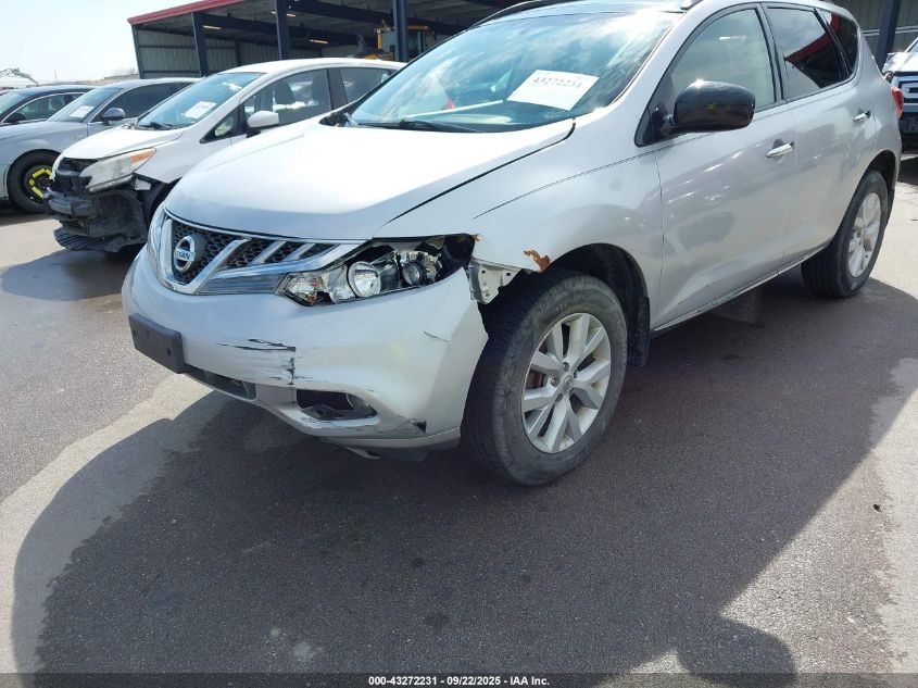 2012 Nissan Murano Sv VIN: JN8AZ1MW6CW208601 Lot: 43272231
