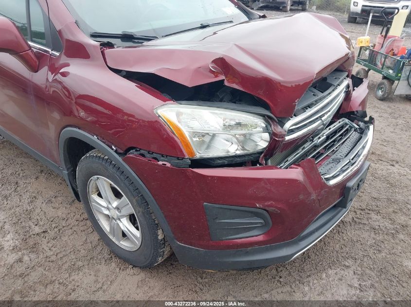 2016 Chevrolet Trax Lt VIN: 3GNCJPSB8GL190071 Lot: 43272236