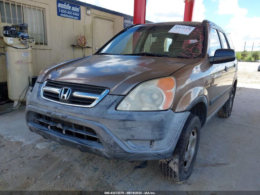 2002 Honda Cr-V Lx VIN: JHLRD68452C005446 Lot: 43272370