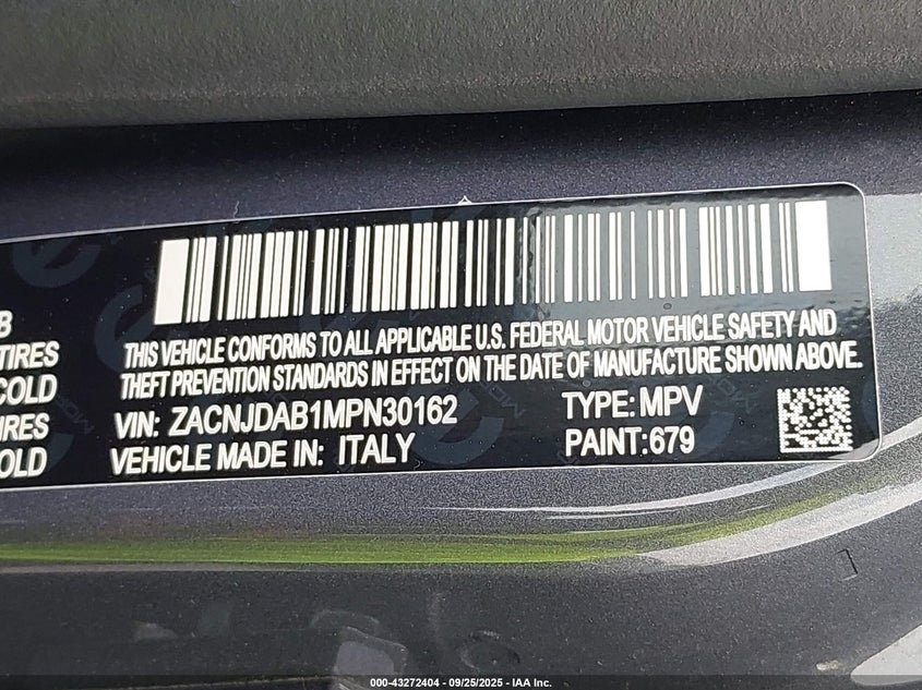 2021 JEEP RENEGADE SPORT 4X4 ZACNJDAB1MPN30162