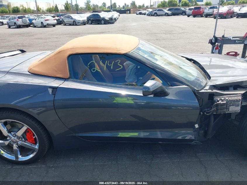 2014 Chevrolet Corvette Stingray VIN: 1G1YF3D75E5119613 Lot: 43272443