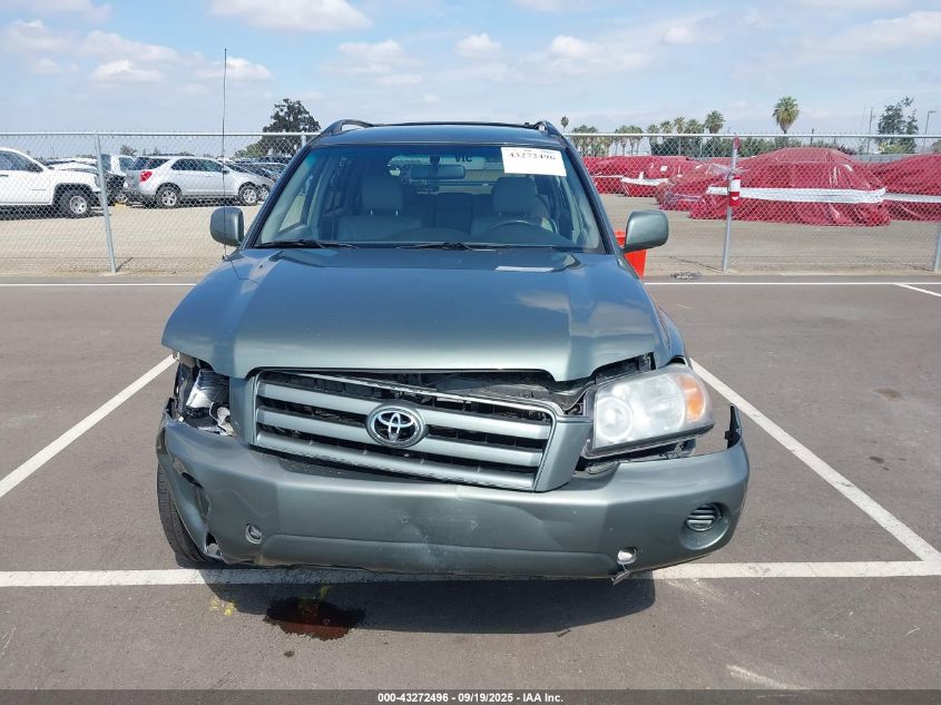 2004 Toyota Highlander V6 VIN: JTEEP21A840055396 Lot: 43272496