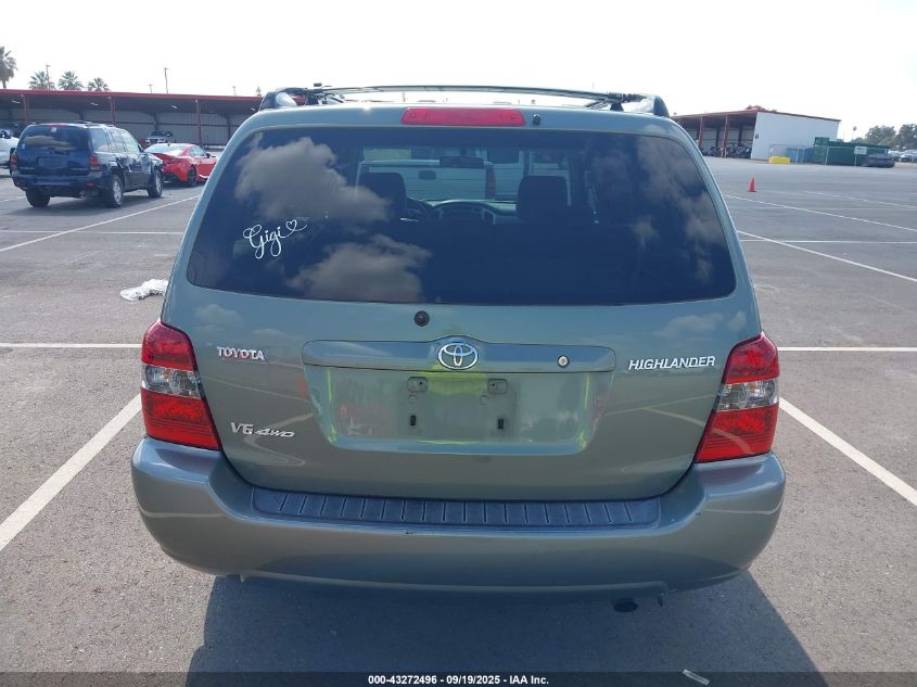 2004 Toyota Highlander V6 VIN: JTEEP21A840055396 Lot: 43272496