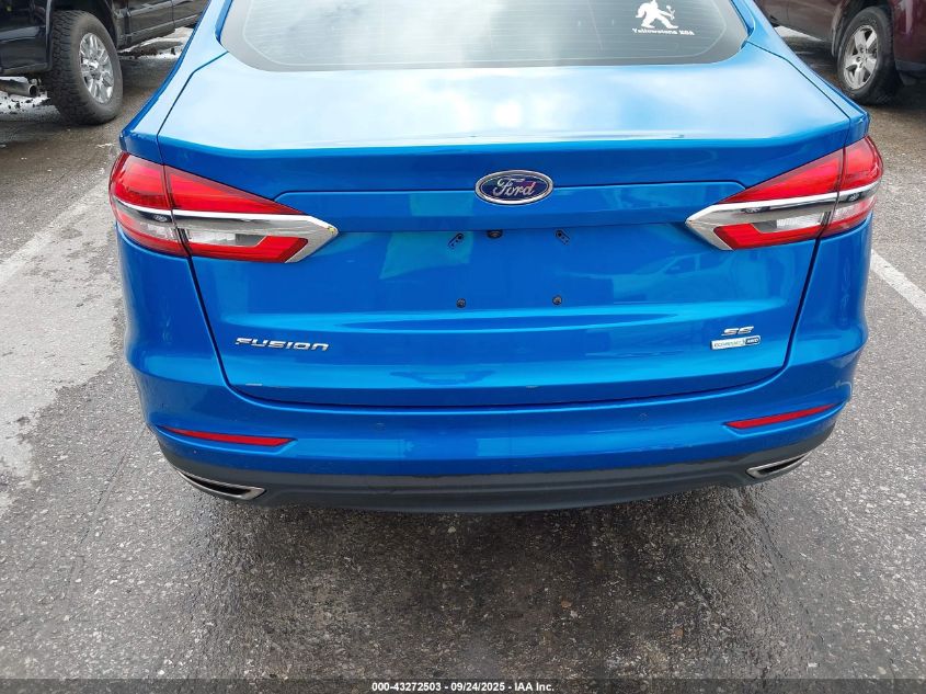 2020 Ford Fusion Se VIN: 3FA6P0T92LR202624 Lot: 43272503