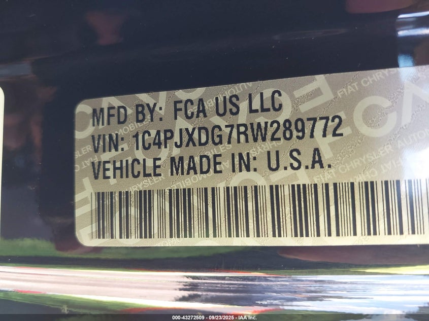 2024 JEEP WRANGLER 3.6L V-6 DOHC, VVT, (VIN: 1C4PJXDG7RW289772
