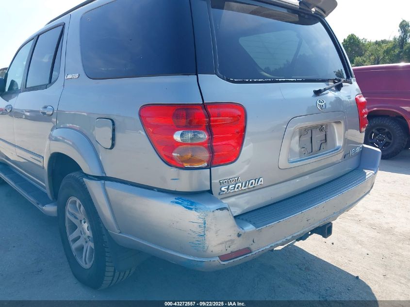 2004 Toyota Sequoia Limited V8 VIN: 5TDBT48A64S228284 Lot: 43272557