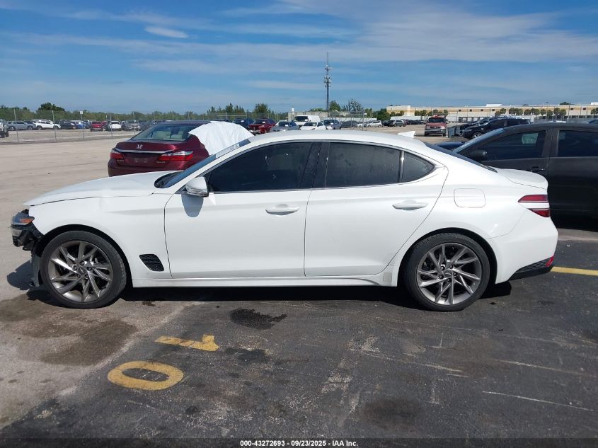 2022 Genesis G70 2.0T Rwd VIN: KMTG34TA9NU093295 Lot: 43272693